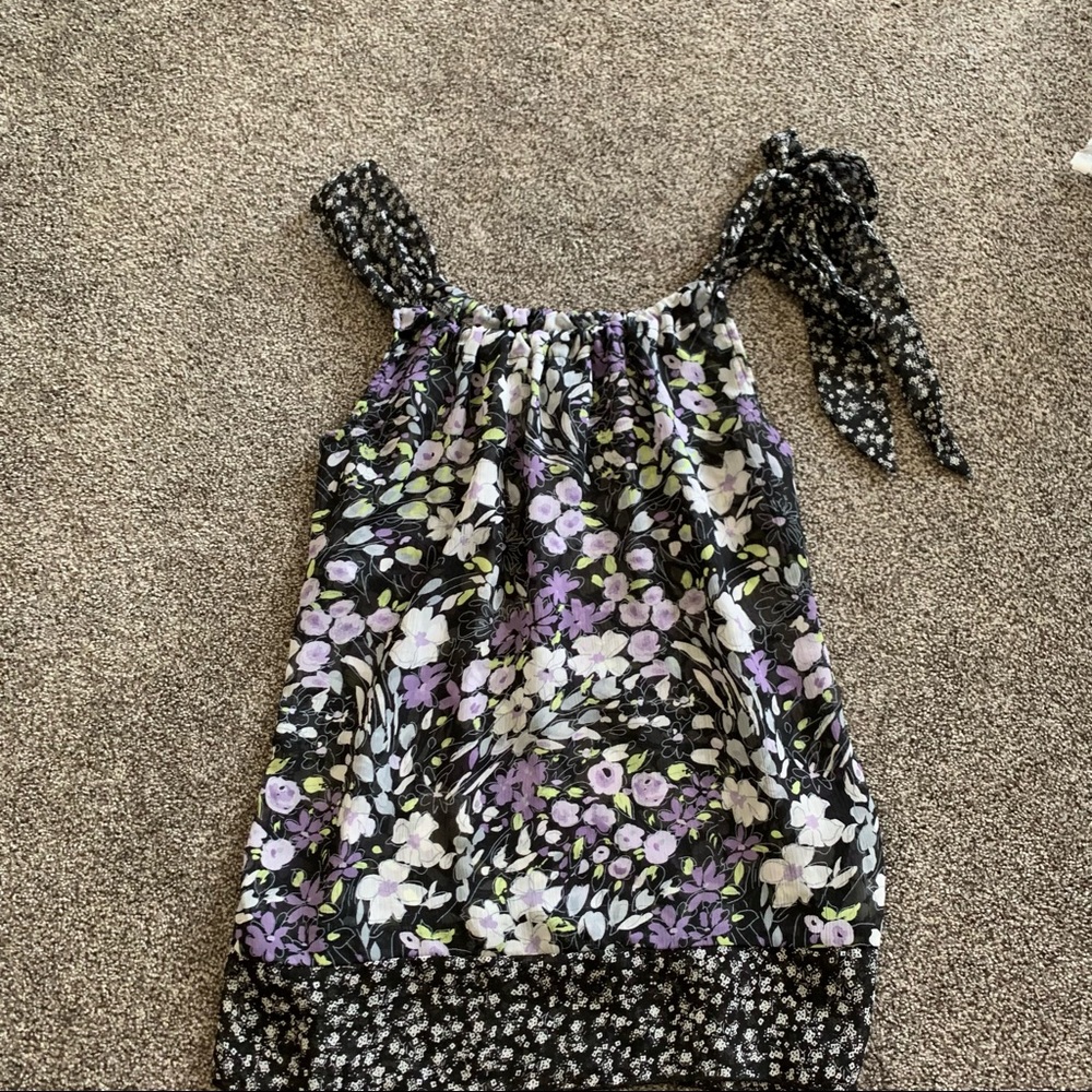 Maurice’s floral sheer top.